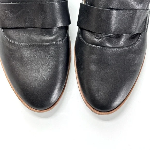 Neiman Marcus Leather Loafer 8.5 Minimalist Black - Picture 5 of 9